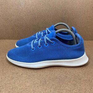 Allbirds Mens Tree Runners Blue Mesh Sneakers Size 8 Lightweight Comfortable